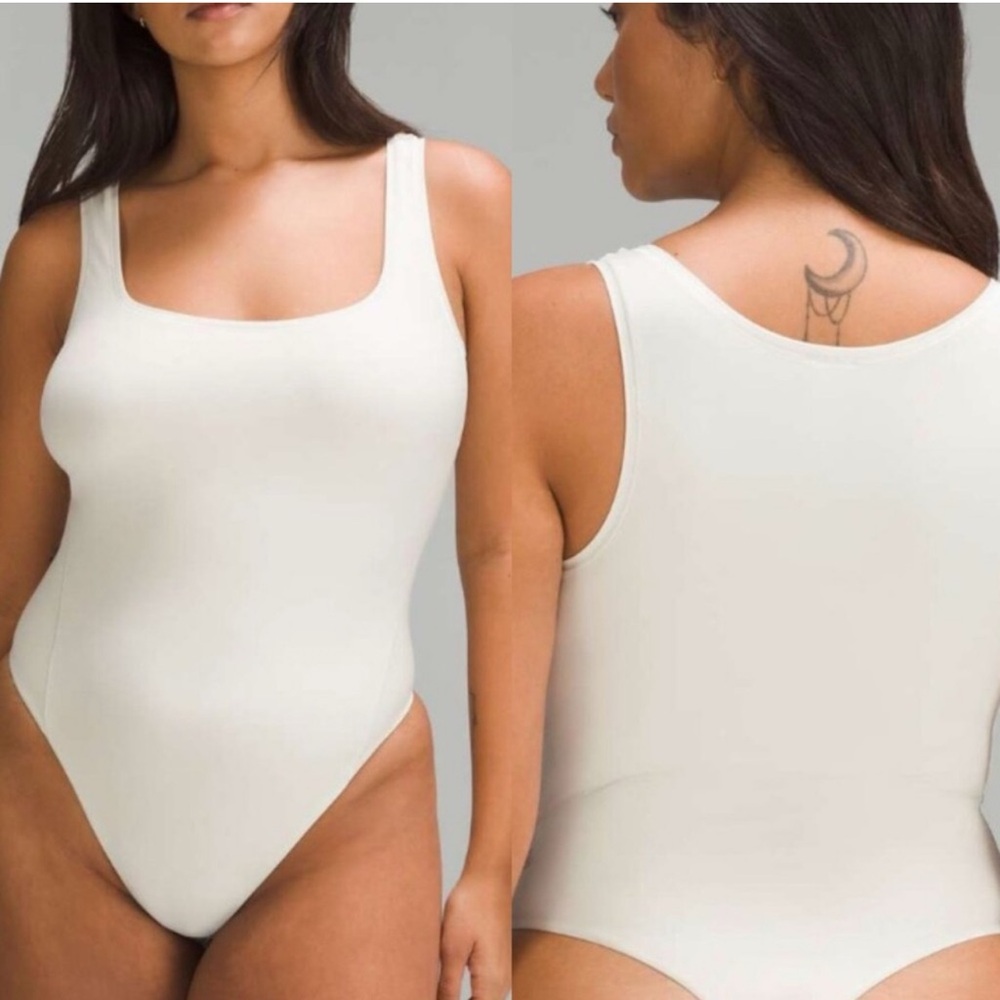 Lululemon Wundermost Ultra Soft Nulu Square sleeveless tank Bodysuit NWOT